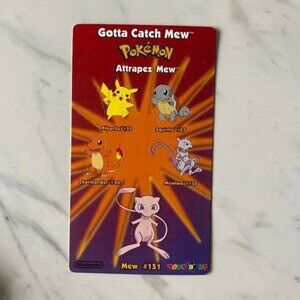 Lot of 1 VINTAGE 90S POKEMON TOYS R'US PROMO STICKERS PIKACHU